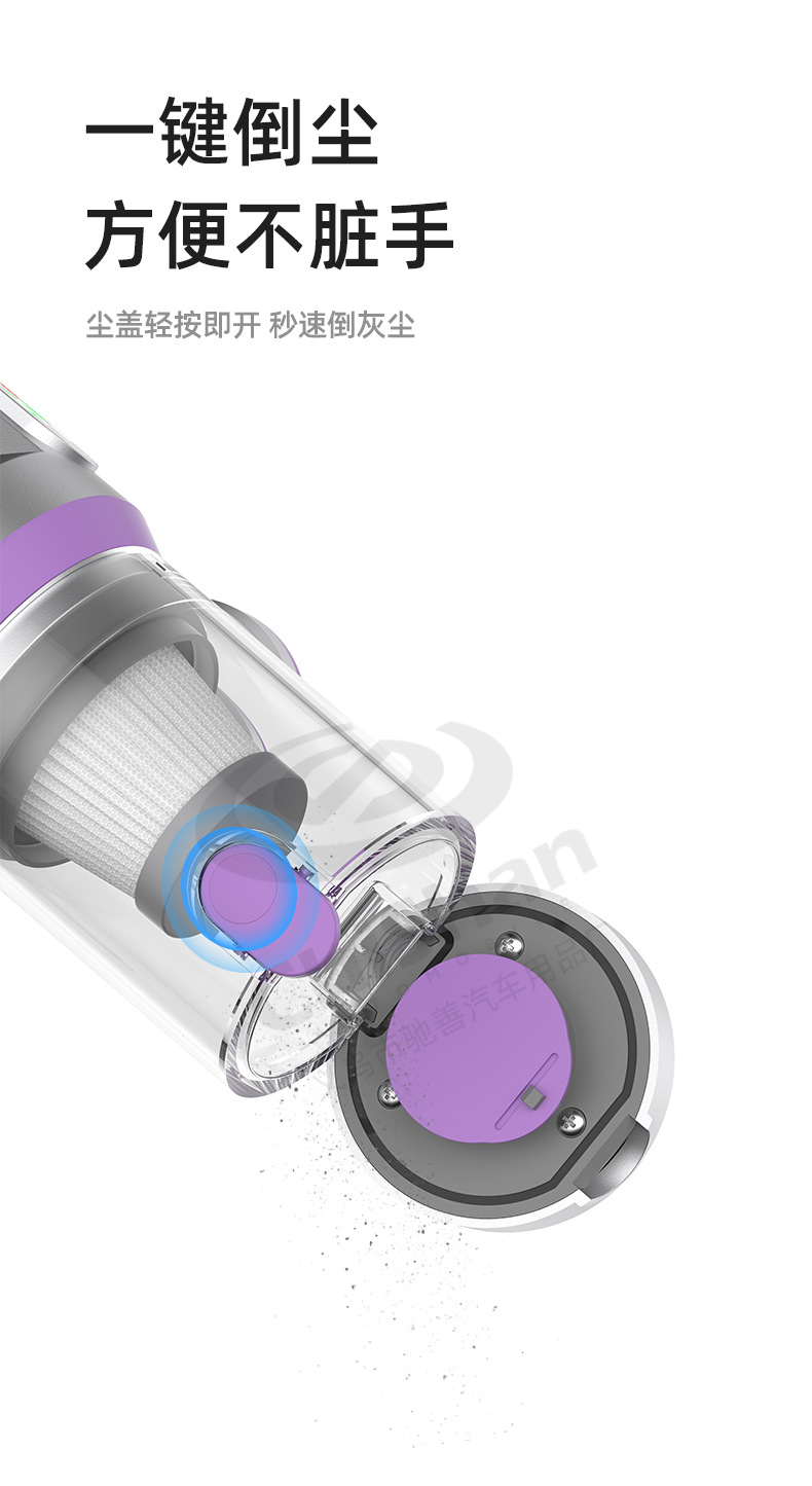 [Customized] Car Vacuum Cleaner, Handheld, Super Strong Suction, Small Wireless Portable Vacuum Cleaner for Cars, Suction and Blowing in One