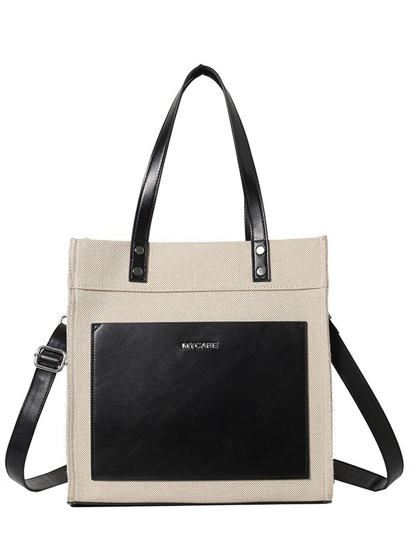 Bolso portátil de lona personalizado para mujer nueva tendencia con logotipo impreso en color casual bolso de mensajero de viaje de negocios