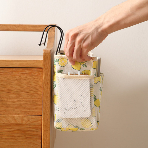 大学生床头挂钩式布艺多功能整理置物袋寝室墙上可挂式收纳袋挂袋