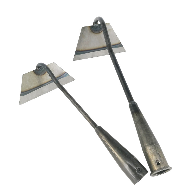 Rastrillo de la hierba, azada hueco totalmente de acero para deshierbe, plantación vegetal, tierra-abertura del hogar, herramienta ligera agrícola de la pala, deshierbe el rastrillo de la pala