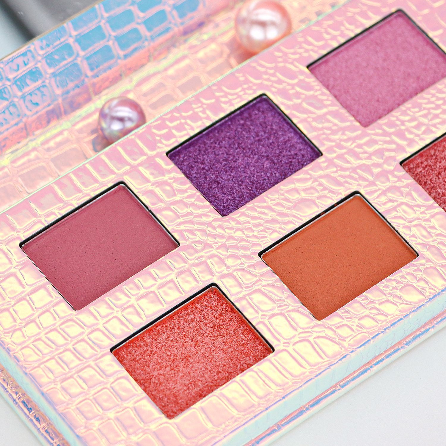 Cross-border new product: 6-color matte pearlescent eyeshadow palette, European and American multi-color contouring high-gloss fine glitter makeup palette, eye makeup undefined