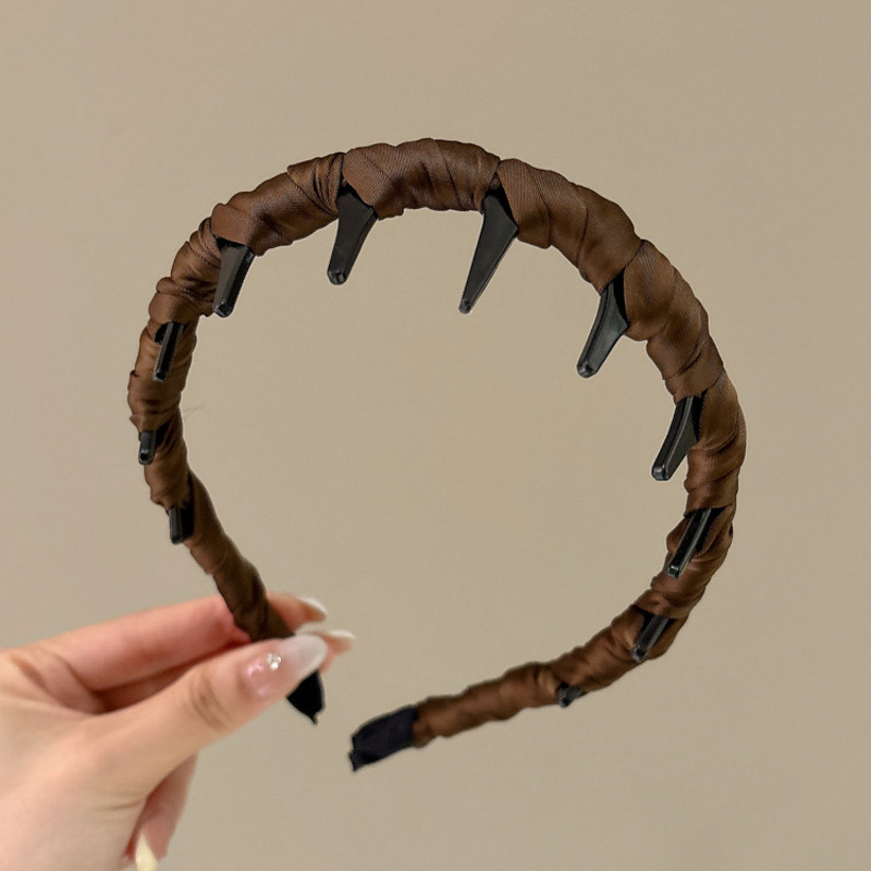 Temperamento de alto cráneo, banda de cabello ondulado, banda de cabello para mujeres de alta calidad, estilo extranjero, lavado de cara, banda de cabello especial, clip de cabello para cabello