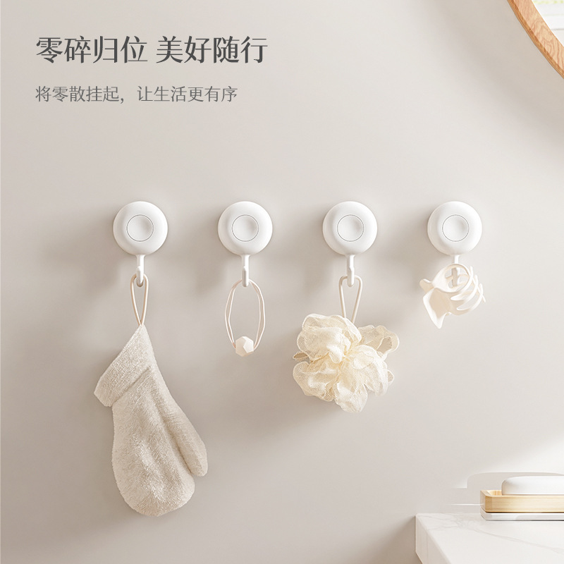 Gancho giratorio adhesivo resistente sin agujeros pegajosos para baño de baño de cocina sin rastro de dopamina gancho adhesivo