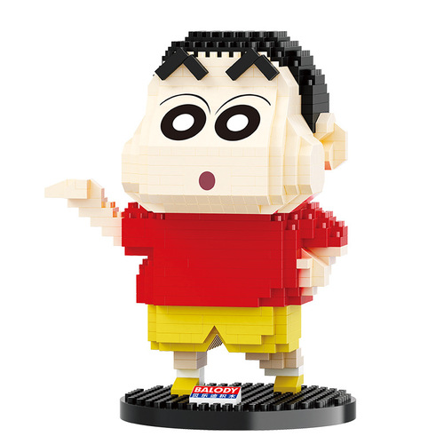 Beledi genuine Crayon Shin-chan miniature small particle building block assembly toys 18171-18181 wholesale delivery