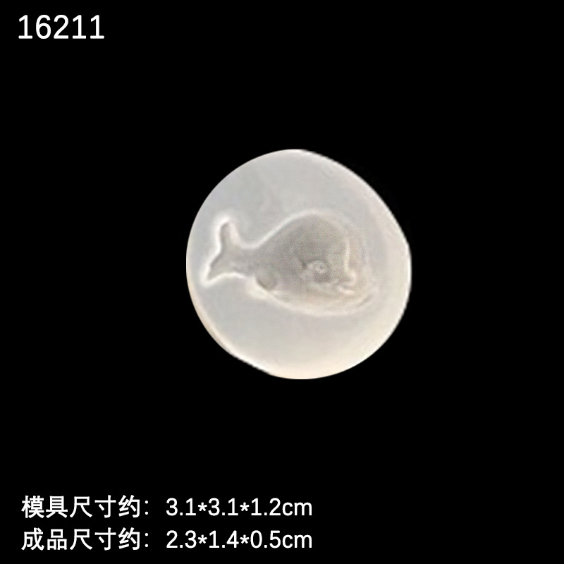 Espejo múltiple animal elefante pez cola arco conejo amor AB epoxi DIY accesorios de joyería hechos a mano