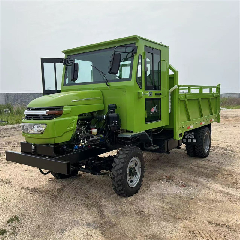 简易棚双座农用大载重拉粮王25马力工地双油顶自卸车柴油四不像车