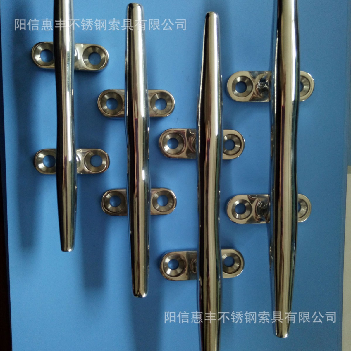 船用五金不锈钢羊角系船柱 扁平带丝索栓 栓绳器平行架 厂家供应