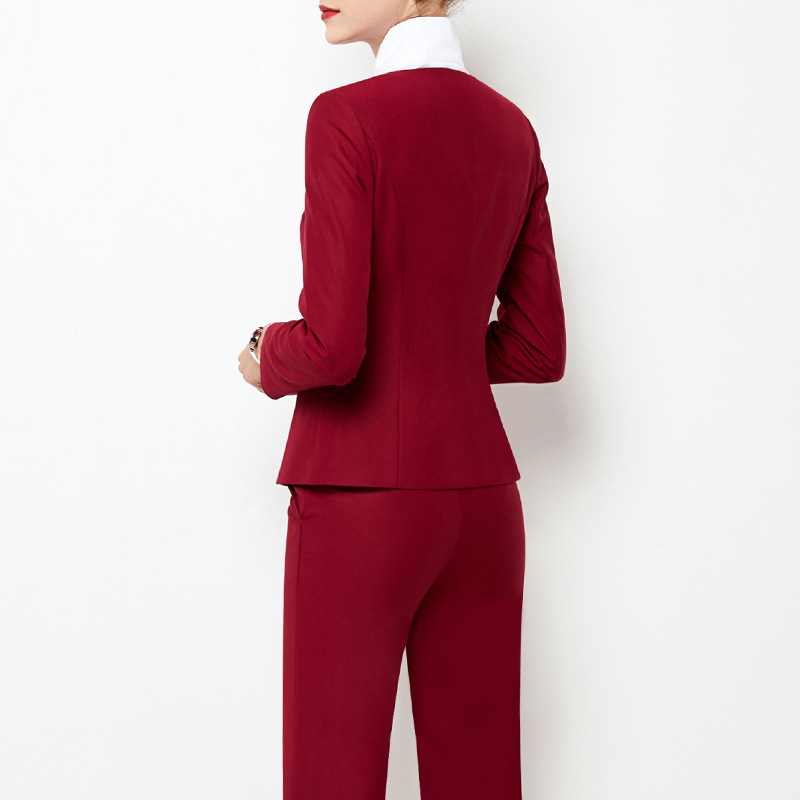 Red classic suit, set, uniform, custom-made