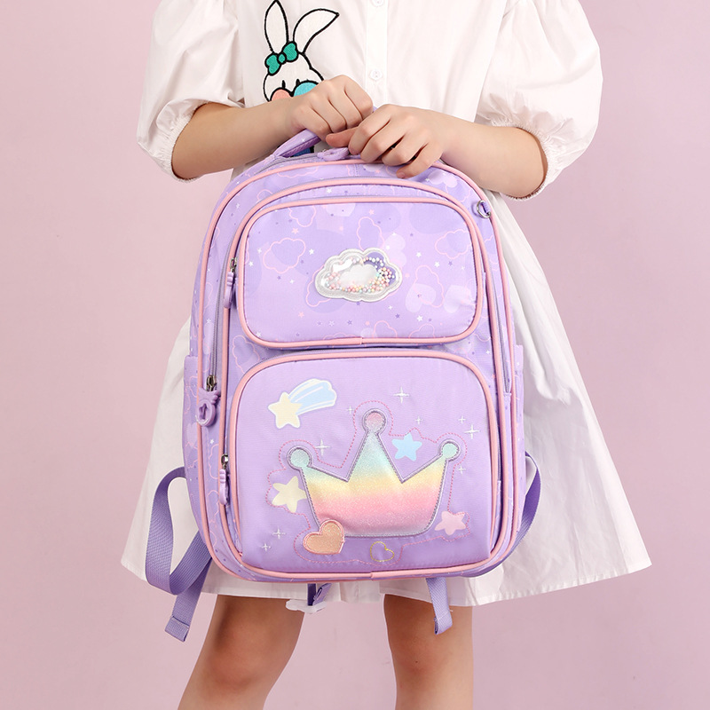 Mochilas escolares para niñas primaria niños grado 1-6 ligera gran capacidad princesa