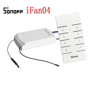 SONOFF iFan 04 APP remote control smart fan light switch speed control drive support Tmall Genie