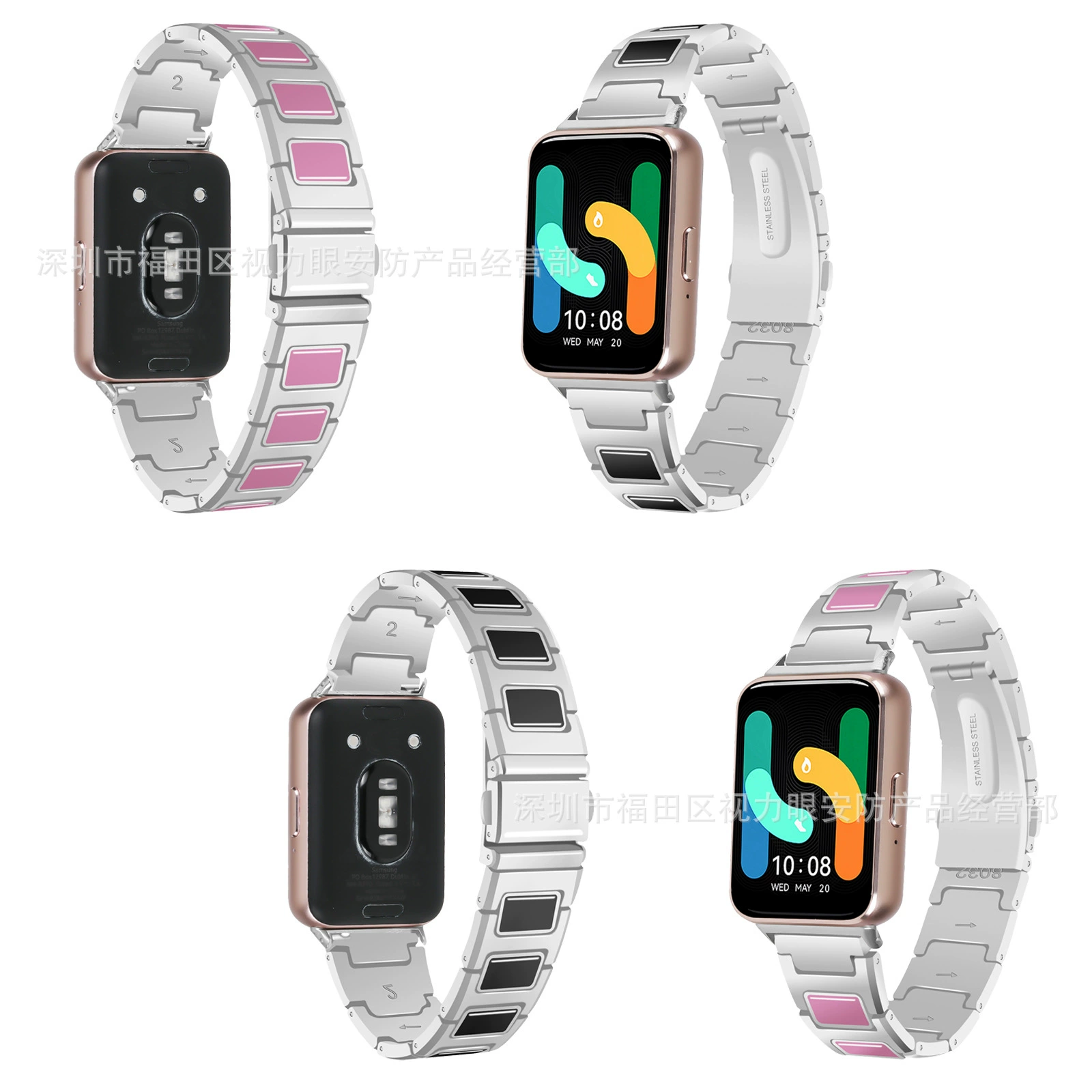 Подходит для Samsung Fit3 ремешок Galaxy SM-R390 I-образный с тремя звеньями, фирменная форма, металлический новый модель