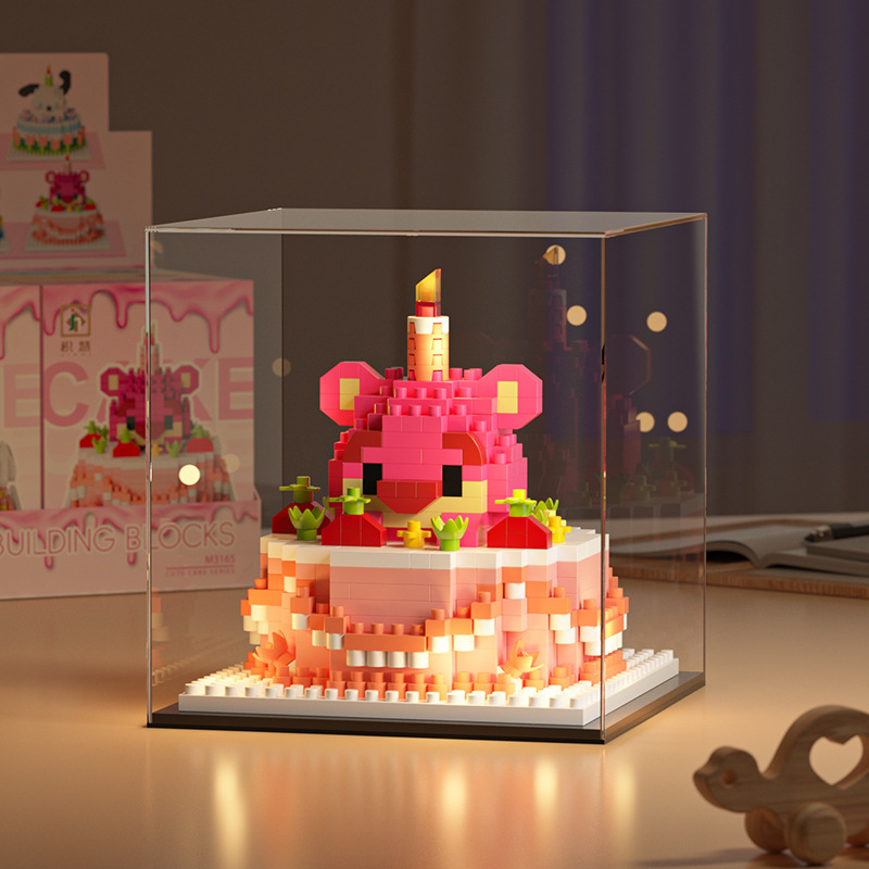 Torta grande - Bear 444 gránulos + acrílico + luz
