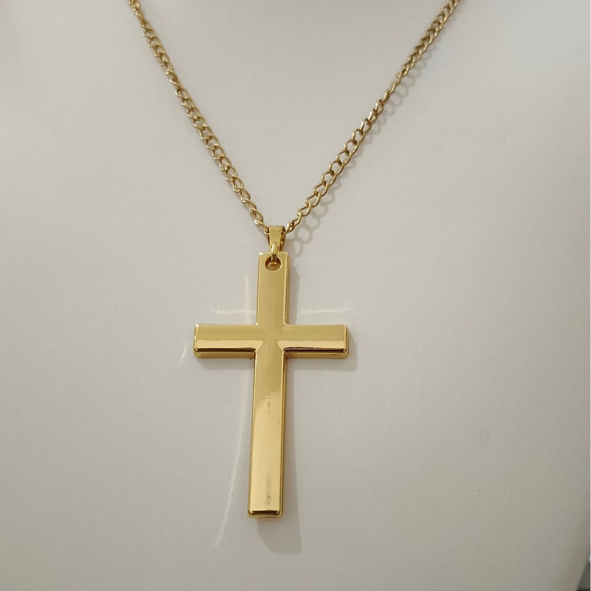 Nieuwe roestvrijstalen kruis heren titanium stalen hanger sieraden ketting_voghion.com