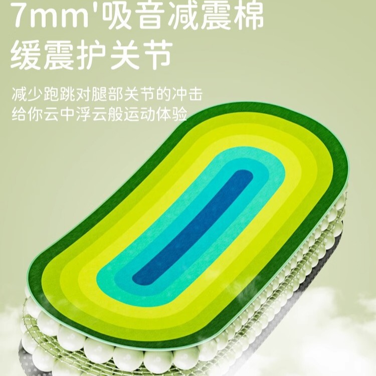 跳绳减震垫运动隔音加厚地垫专业健身室内家用瑜伽静音垫子跳神毯|undefined