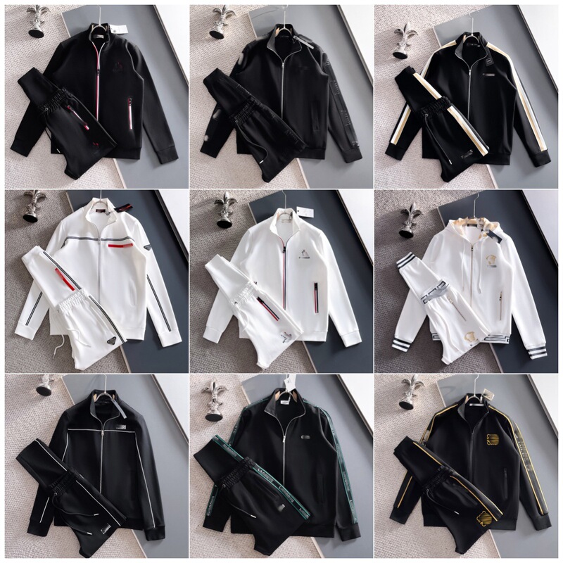 25Ss New Pujia Autumn and Winter Series High Version Casual Long-Sleeved Men's and Women's Pjia Sweatshirt and Sweatpants Suit Jacket