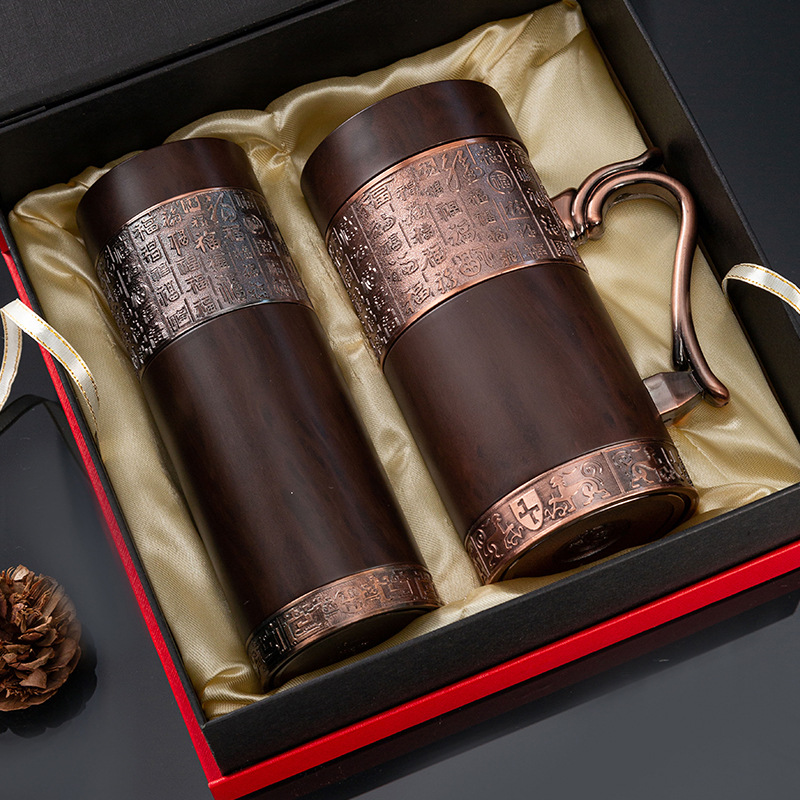 Yixing taza de aislamiento de arena púrpura, taza de té de burbujas para mujeres y hombres, regalo de cumpleaños para padres y maestros.