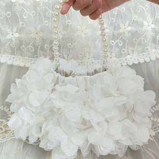 2024 Flower Evening Bag Wholesale Cheongsam Bridal Dress Matching Sweet Bag Elegant Celebrity Banquet Clutch Bag