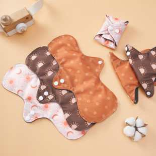 Washable bamboo charcoal sanitary pad Europe and the United States INS wind non-slip bamboo charcoal sanitary pad postpartum anti-odor sanitary napkin