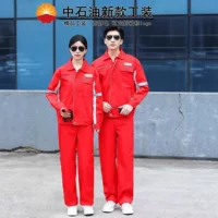 Новая рабочая одежда PetroChina, двухслойная сетчатая антистатическая одежда для нефтяных месторождений, бензоколонка, хлопковая одежда, весенне-осенний летний костюм