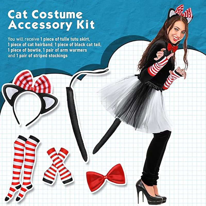 Forniture di Halloween, oggetti di scena per spettacoli in maschera, cappello da pirata, nastro rosso, cappello da pirata, grande cappello da capitano_voghion.com