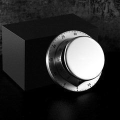 Kitchen Timer Stainless Steel Timer Magnetic Alarm Clock Learning Baking Boiling Eggs Doing Homework Time Manager Black