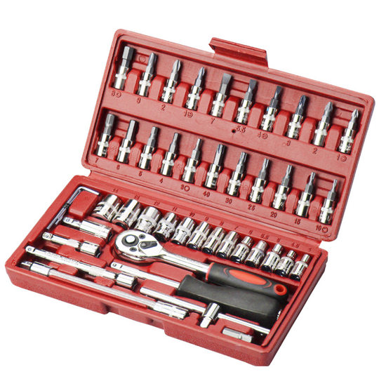 Auto repair tool set professional 46-piece set factory direct spot with car combination hardware tools in stock