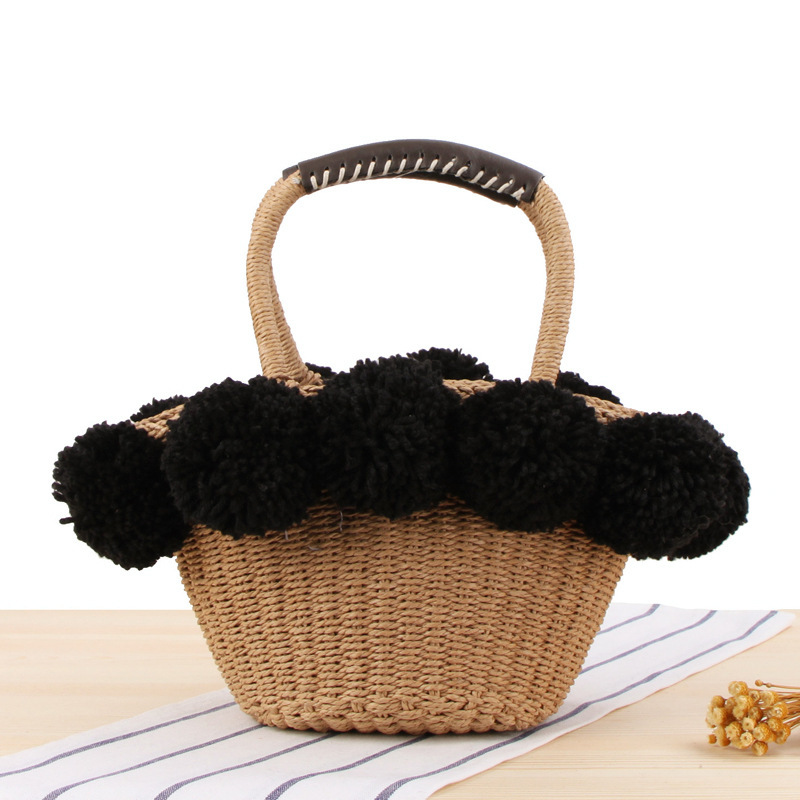 Fresh woven beach small bag