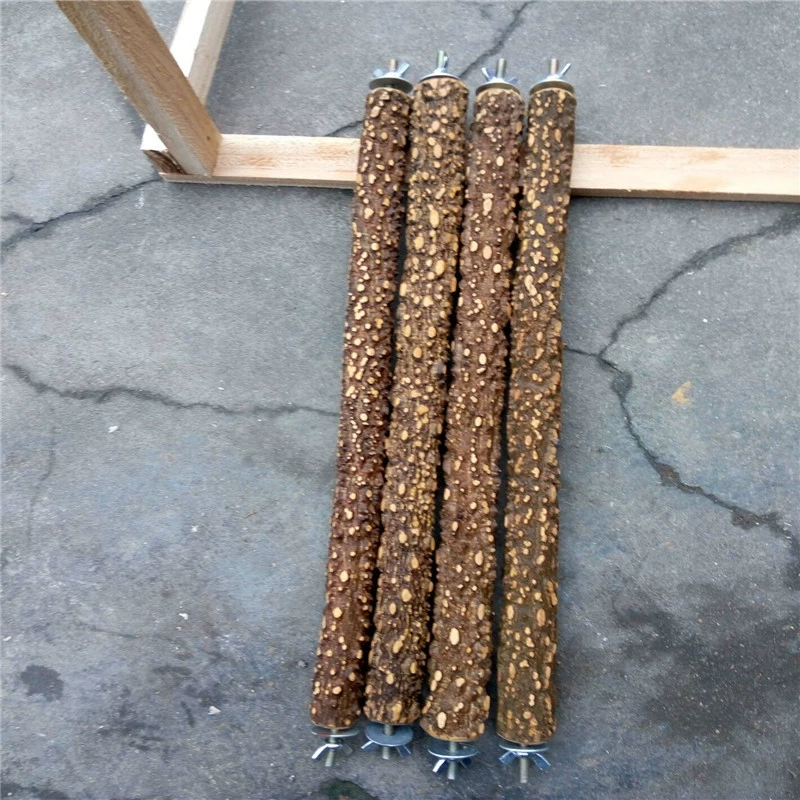 Острый деревянный сороконожка, мина, орлика, попугай, птичья пересона, стоячая перекладина, палочка для шлифовки когтей, пересона, коллекция птичьих клеток из пряного дерева.