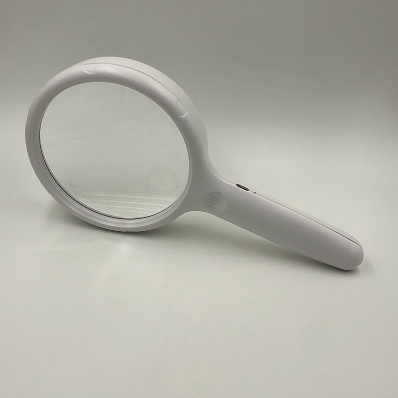 Charging TS108-20L magnifying glass, diameter 108mm, high-definition reinforced acrylic lens, LED light, three-level brightness, with light, magnifying glass, card-type magnifying glass, super magnifying glass pic 6