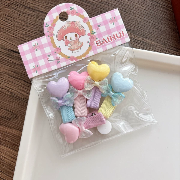 1-Love full-cover press clip 5 pieces