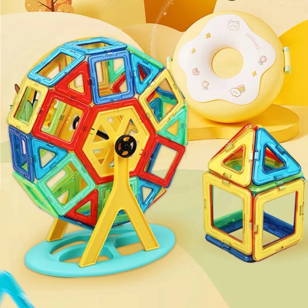 Multifunctional Magnetic Building Blocks Set Educational Desktop Construction Toys with Strong Pure Magnetism for Children_voghion.com