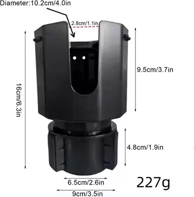 Cross-Border Large Car Water Cup Holder Multi-Functional Water Cup Limiter Car Cup Holder Car Beverage Rack Storage Rack (Car cup holder/beverage holder) - rotating-cup-holder