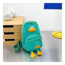 跨境新款可爱小鸭子卡通儿童胸包男孩女孩幼儿园轻便斜跨包零钱包