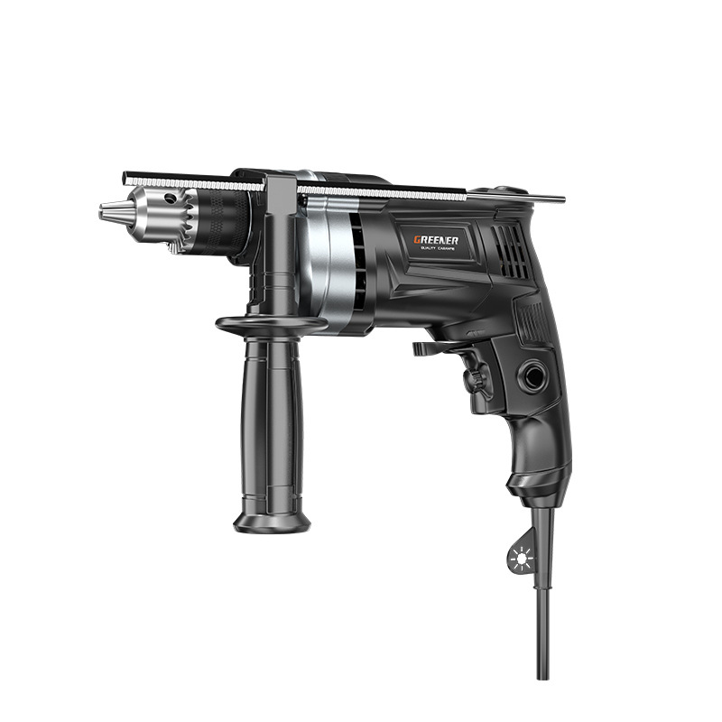Bosque verde taladro de impacto hogar multifunción taladro de mano pistola de mano taladro eléctrico rotativo herramienta eléctrica destornillador de perforación de hormigón