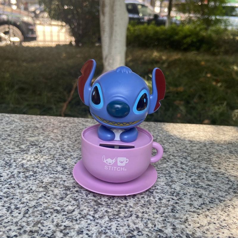 ソーラー人形 リラックマ カー用品 車の装飾品 かわいい首振りコーヒーカップ人形装飾 KT|undefined