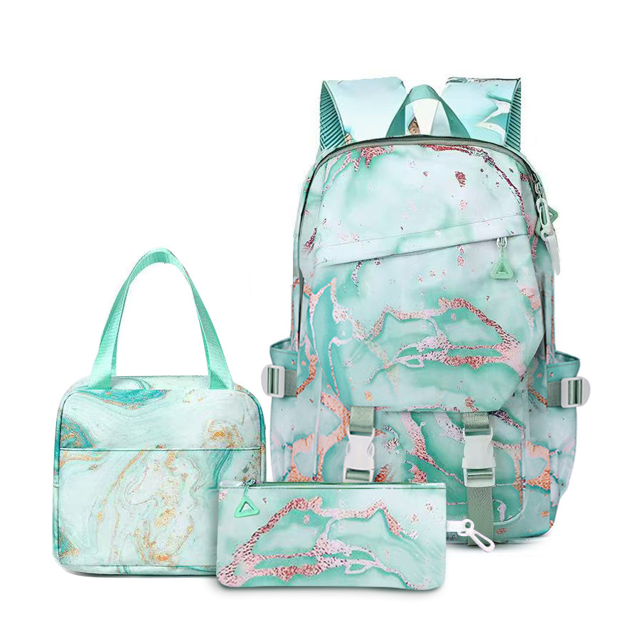 Mochila escolar para estudiantes al por mayor transfronteriza de gran capacidad mochila para niños impresión ocio mochila al aire libre bolsa de almuerzo bolsa de lápices