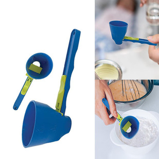 New Creative Household Tools Anti-overflow Portable Protein Powder Sliding Spoon Anti-colander Filter Spoon