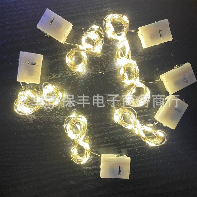 LED String Lights, Decorative Battery Lantern, 0.5–3 m, Warm White & Color, 3-Mode