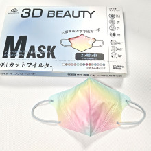 独立3d彩色口罩冬季保暖透气不勒耳高颜值防尘跨境口罩盒装一次性