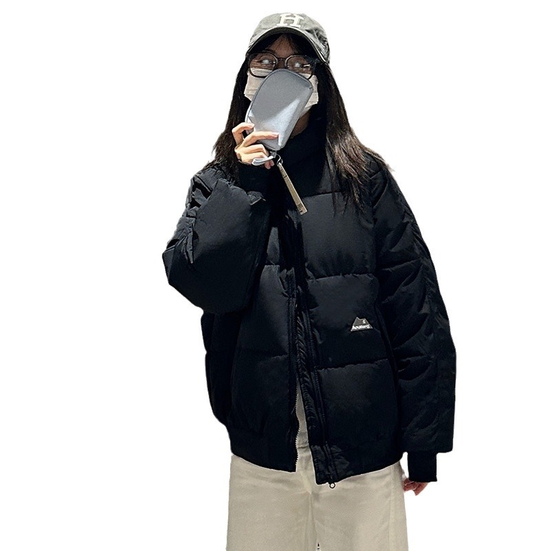 2025 invierno nueva ropa de algodón de mujer coreana calentamiento cómodo simple versátil ropa de pan gruesa abrigo de algodón