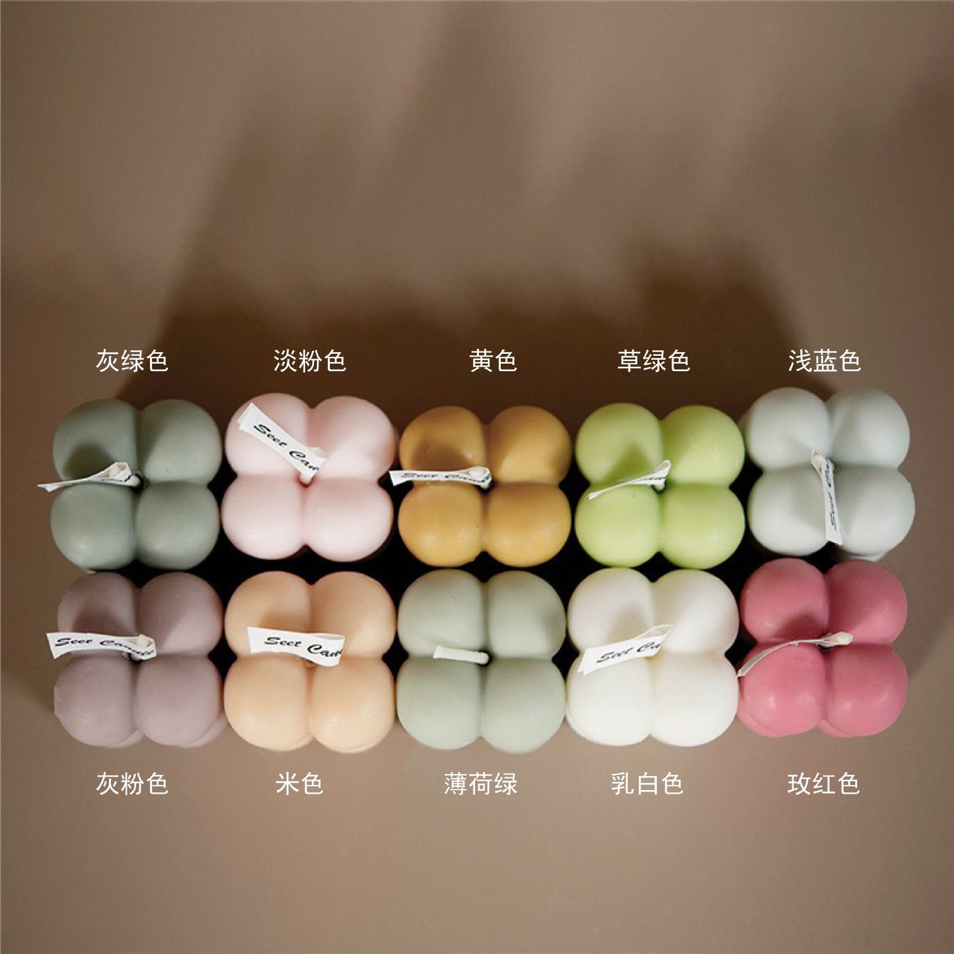 Pequeño Cubo de aromaterapia vela creativa pequeño regalo hecho a mano decoración del hogar Accesorios de tiro pequeño cubo vela