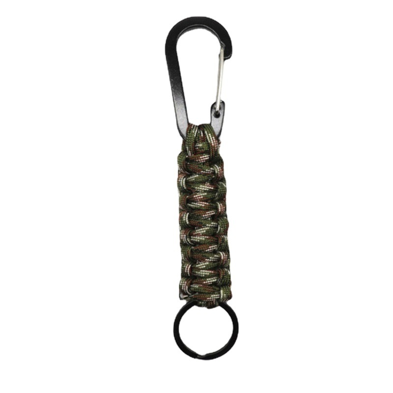 Directly Supplied from the Manufacturer, Outdoor Emergency Survival Paracord Keychain, Carabiner Keychain, Multi-Purpose and Multi-Functional