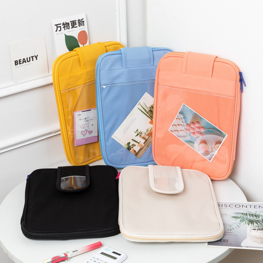 New Macaron Tablet Bag with Slip Frame, Protective Inner Liner, Lightweight and Stylish iPad Storage Bag