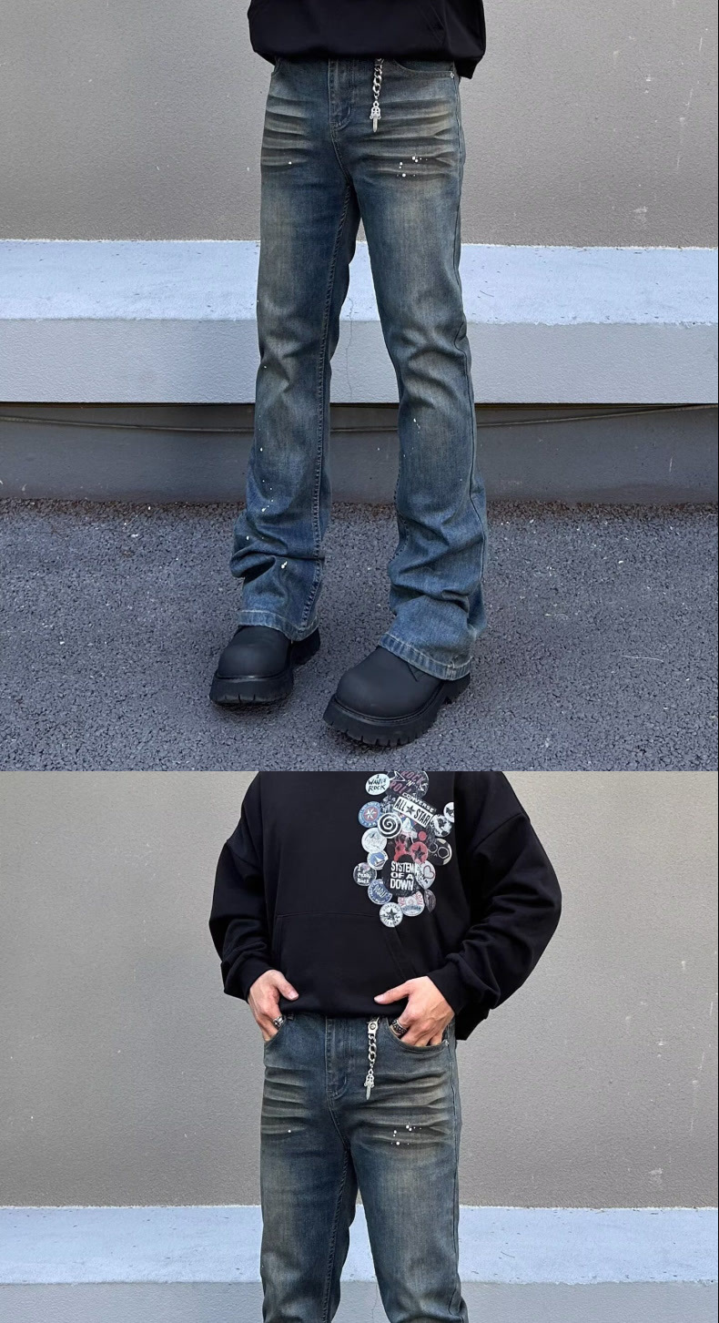 New Spring/Autumn High Quality Stretch Men's Jeans Straight Leg Slim Fit Retro Versatile Fashion Jeans_mkmklike.com