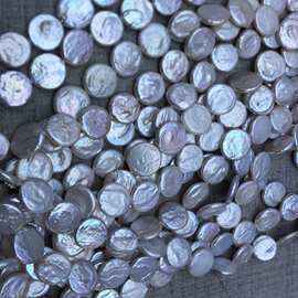 淡水珍珠9mm-18mm巴洛克纽扣圆片散珠diy串珠饰品巴洛克珍珠散珠