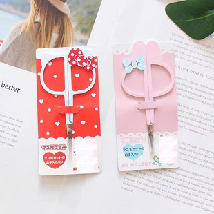 Cartoon eyebrow scissors eyebrow scissors Korean style makeup scissors eyebrow knife KT cat beauty scissors portable makeup tools
