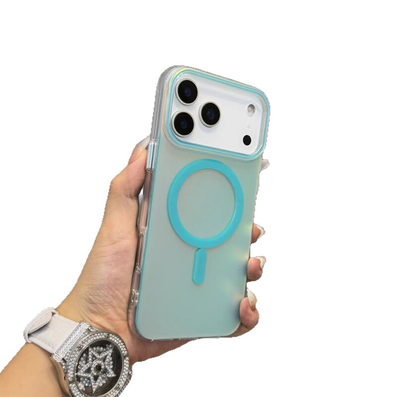 iPhone17promax手机壳炫彩极光变色龙磁吸适用苹果16高级感简约新|undefined