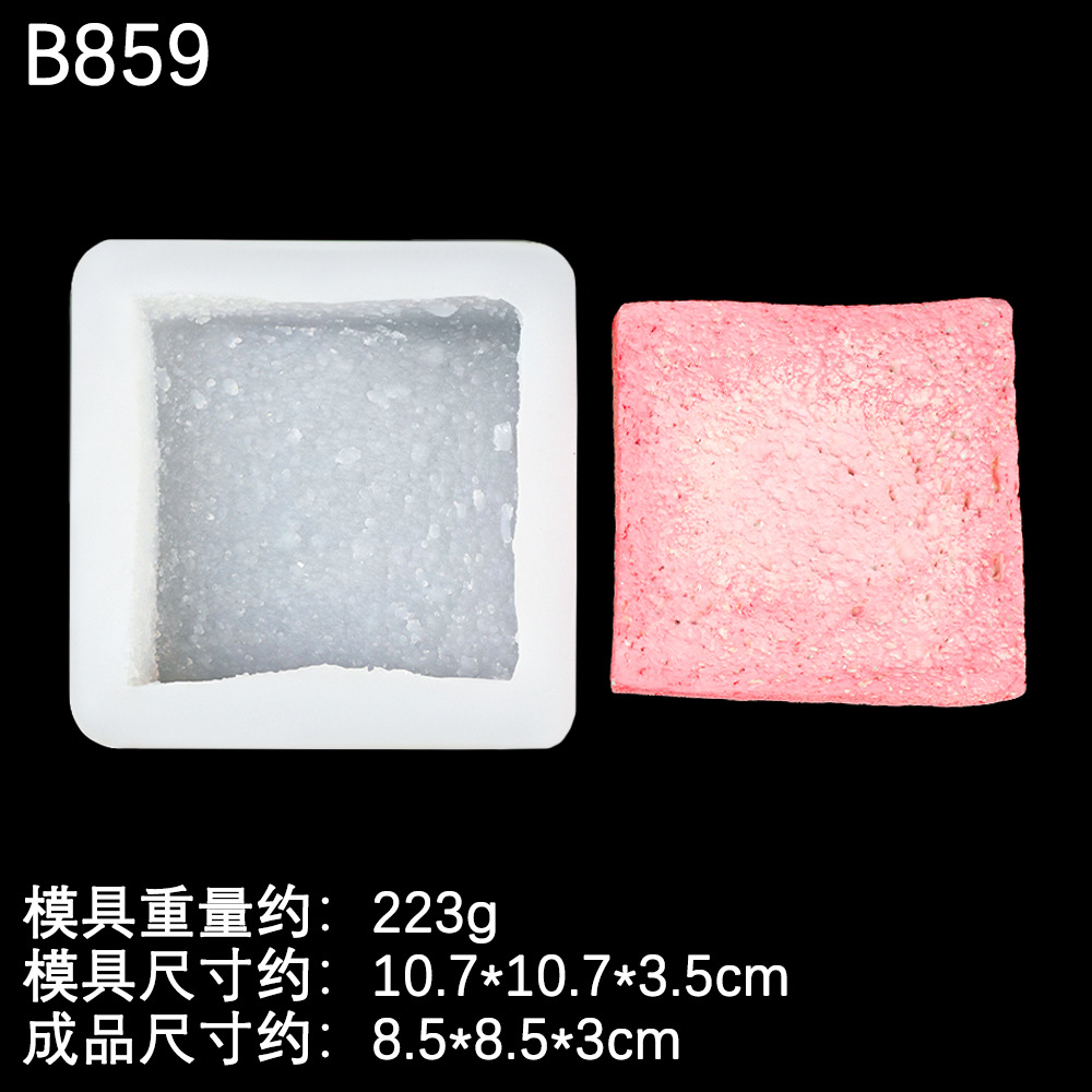 Molde de estrella de sándwich de tostadas de Melaleuca Molde de estrella de sándwich de tostadas de bricolaje de yeso de jabón hecho a mano Molde de mousse de chocolate