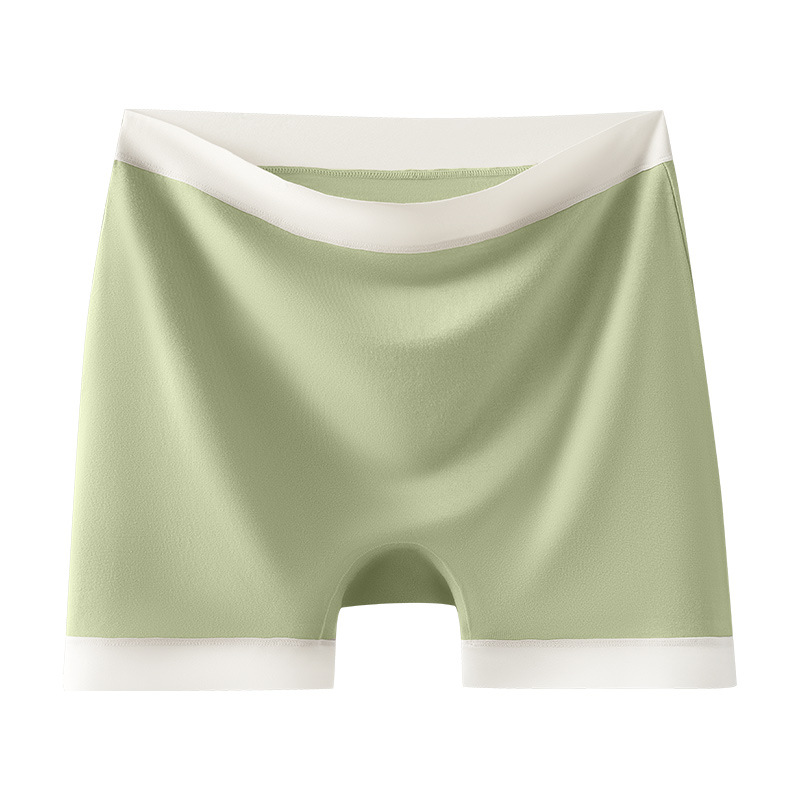 Bóxer Pantalones de seguridad de verano delgados antibacterianos de algodón puro para mujer Dos en uno Pantalones bóxer sin costuras para mujer de cuatro esquinas