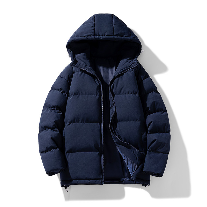 Winter-Steppjacke für Herren – Leichter, gesteppter Kapuzenmantel, warmer, kurzer, baumwollgefüllter Parka für Freizeit und Streetwear_voghion.com